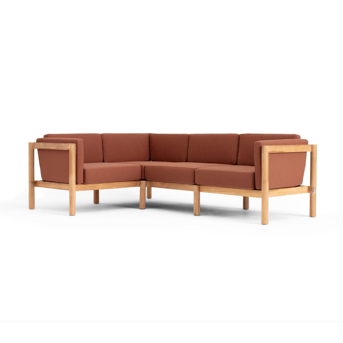 Neighbor 4 Piece Sectional W/ Sunbrella Cushion Arms - Mycitystee