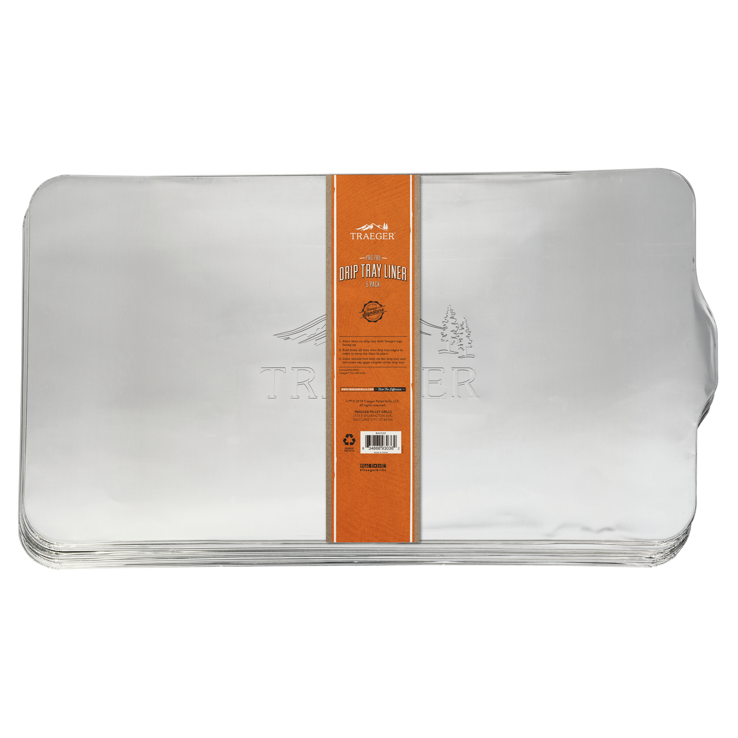 Traeger Aluminum Drip Tray Liner For Pro 780 27.5 in. L x 15.5 in. W 5 pk - Mycitystee