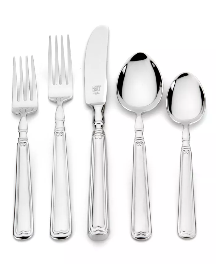 J.A. Henckels Zwilling Vintage 1876 18 10 Stainless Steel 23-Pc. Flatware Set， Service for 4 - Mycitystee