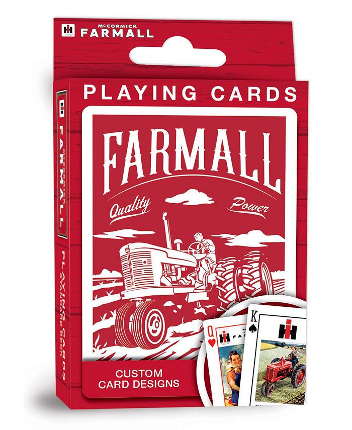 MasterPieces Puzzles Officially Licensed Case Farmall Playing Cards - 54 Card Deck - Mycitystee