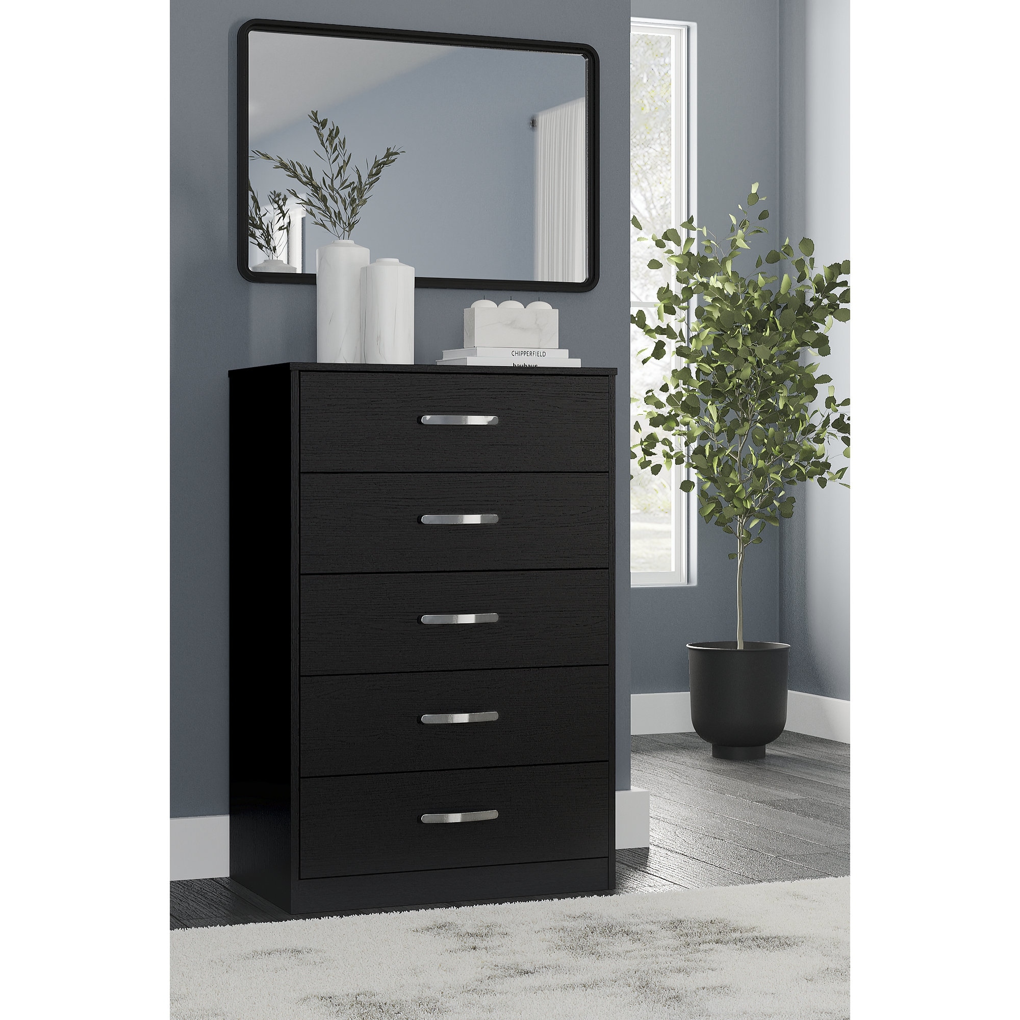 Signature Design by Ashley Finch 5 Drawer Wooden Dresser - - 36290432 - Mycitystee