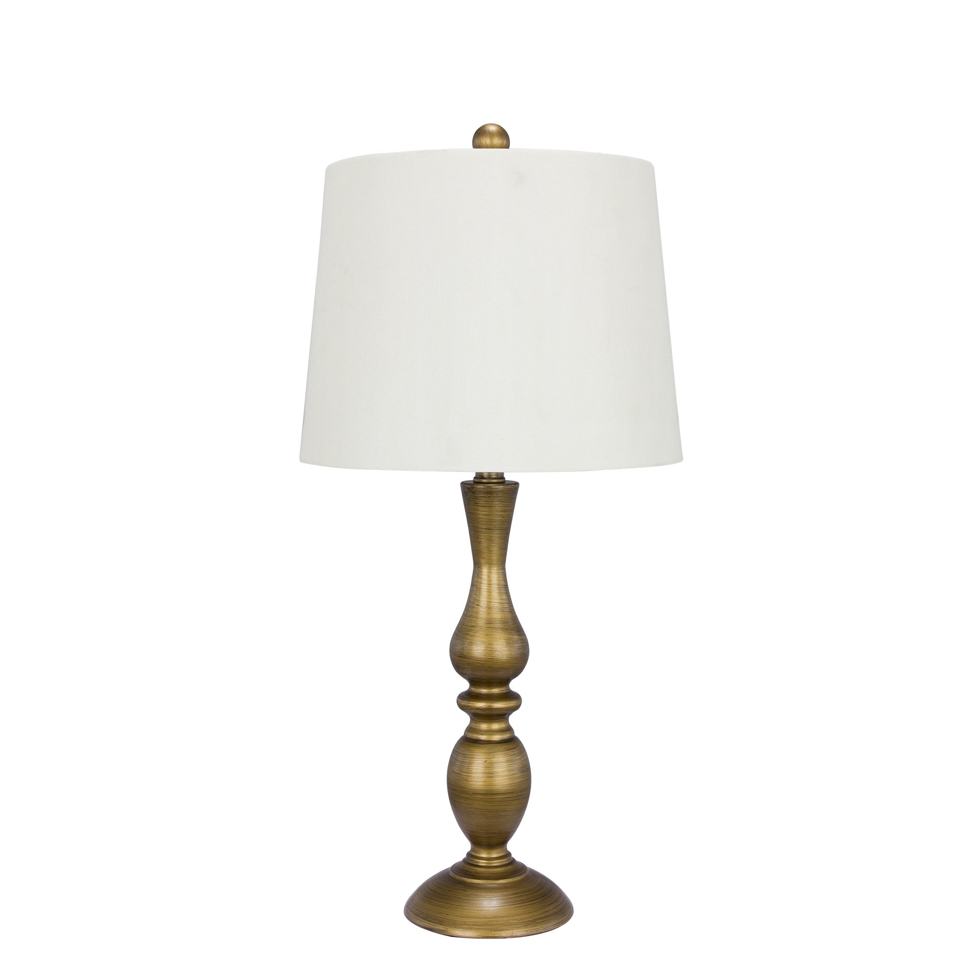 Metal Antique Brass Finish 27-inch Table Lamp - Mycitystee