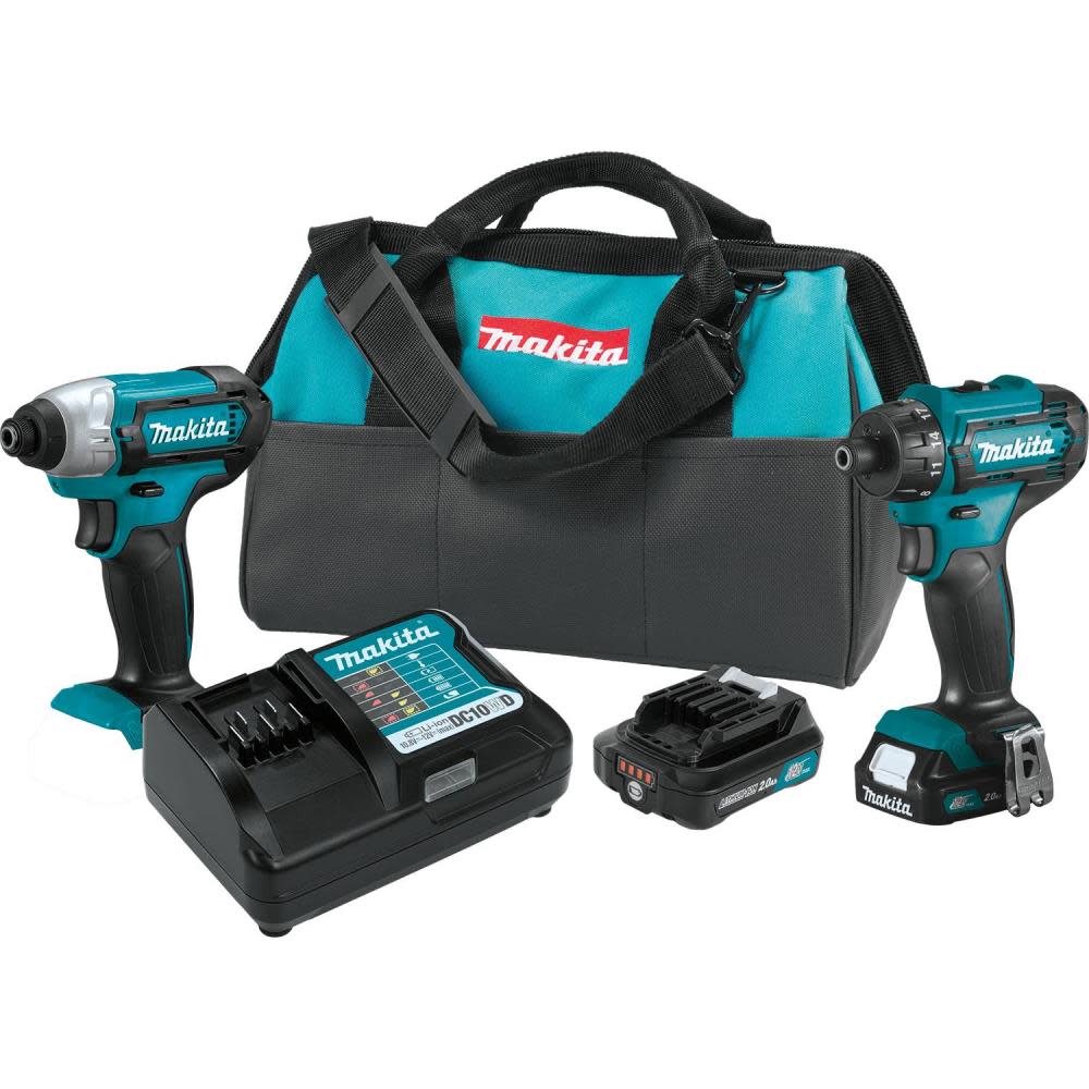 Makita 12V max CXT Lithium-Ion Cordless 2-Pc. Combo Kit (2.0Ah) CT231R from Makita - Mycitystee