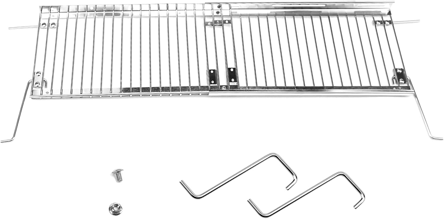Grill Warming Rack for Char-Broil 4-6 Burner Gas Grills, 18-33'' Length x 7.5'' Width - Mycitystee
