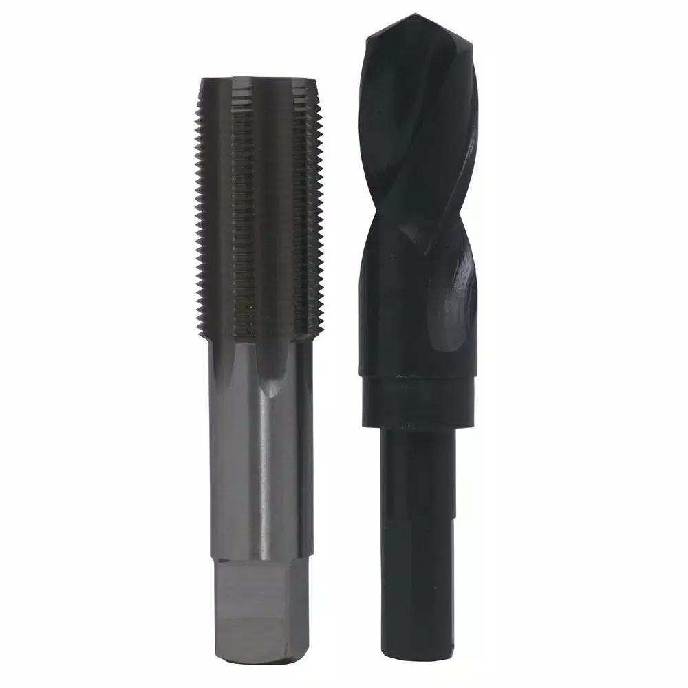 Drill America 7/8 in. and#8211; 14 High Speed Steel Tap and 13/16 in. x 1/2 in. Shank Drill Bit Set (2-Piece) and#8211; XDC Depot - Mycitystee