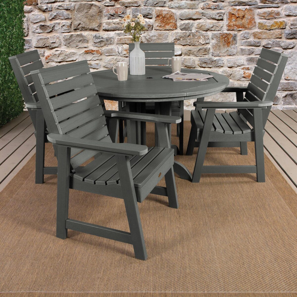 Lakeview Elm Pointe 5 Piece Round Dining Set - Mycitystee