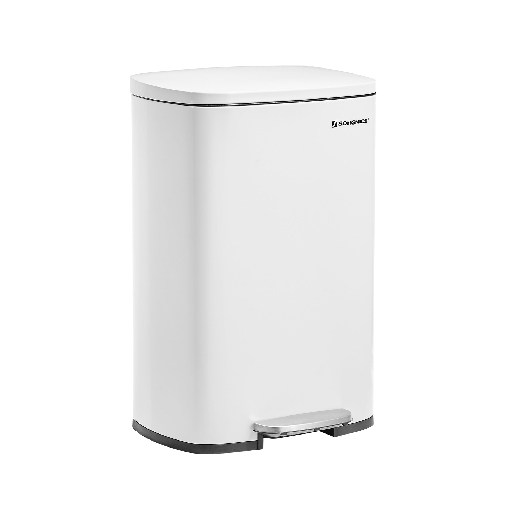 SONGMICS Kitchen Trash Garbage CanWhite - Mycitystee