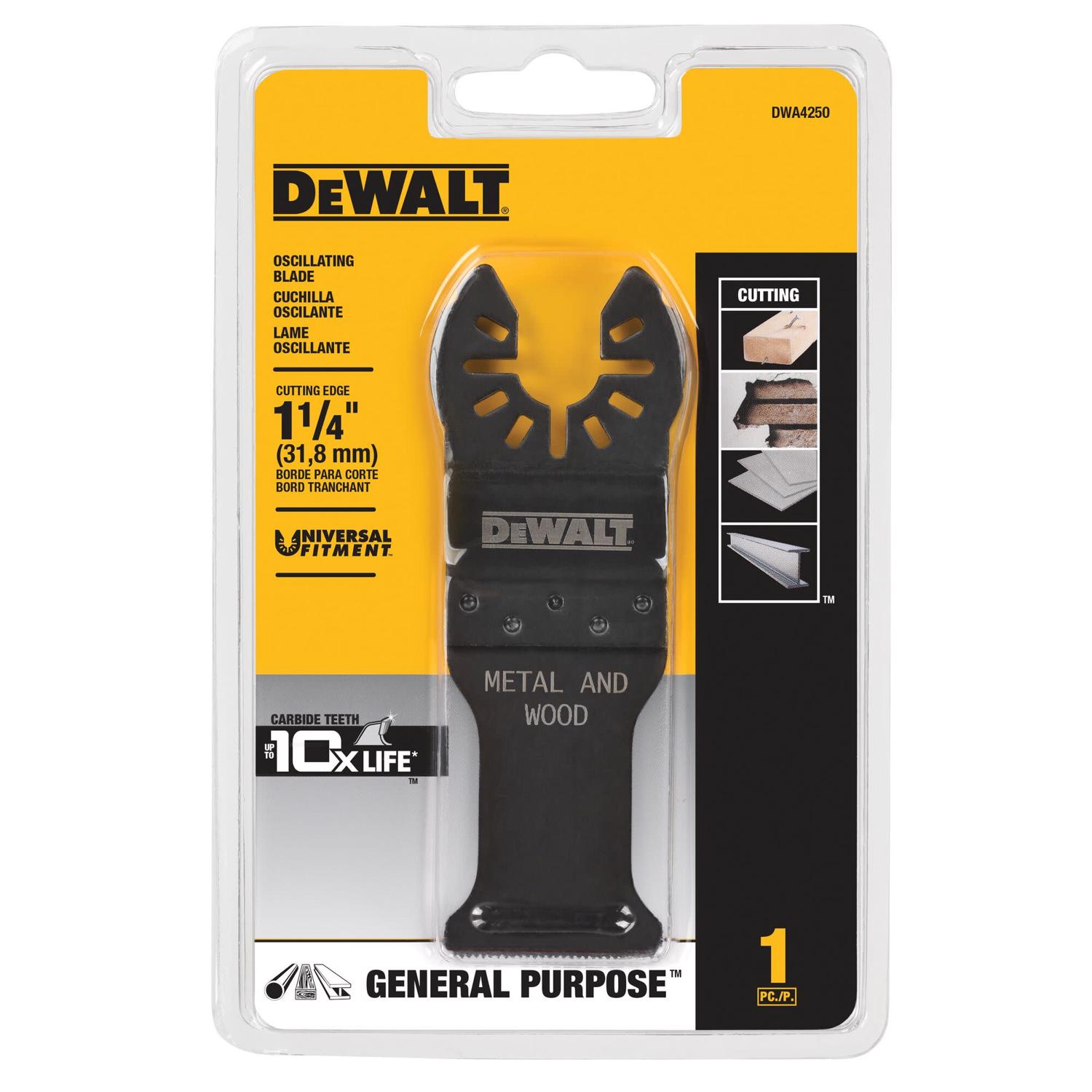 DeWalt Universal Fitment 1-1/4 in. L Carbide Oscillating Blade 1 pc - Mycitystee