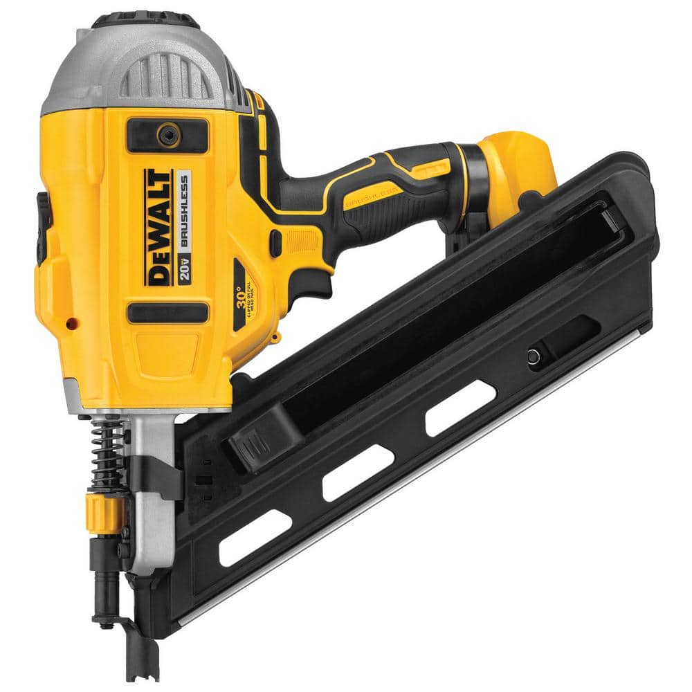 DEWALT 20V MAX XR Lithium-Ion Cordless Brushless 2-Speed 30° Paper Collated Framing Nailer (Tool Only) DCN692B - Mycitystee