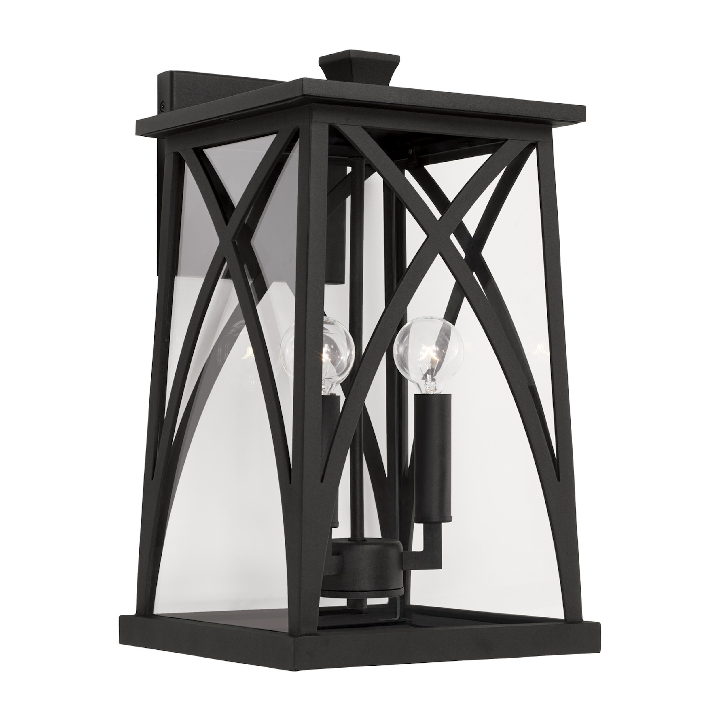 Marshall Outdoor 3-light Medium Wall Lantern w/ Clear Glass Shopping - The Best Deals on Outdoor Wall Lanterns | 40403198 - Mycitystee