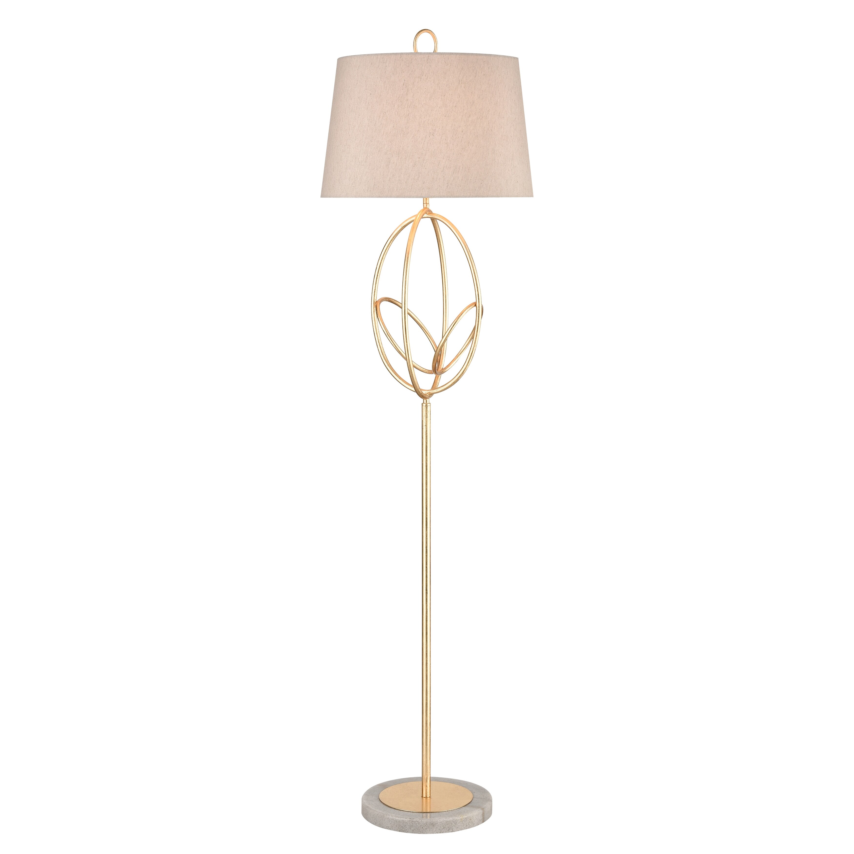 Morely 64'' High 1-Light Floor Lamp - Gold Leaf - Mycitystee