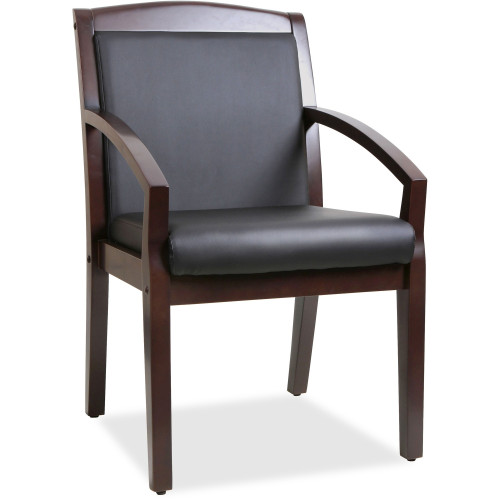 Lorell Sloping Arms Wood Guest Chair (20015) - Mycitystee