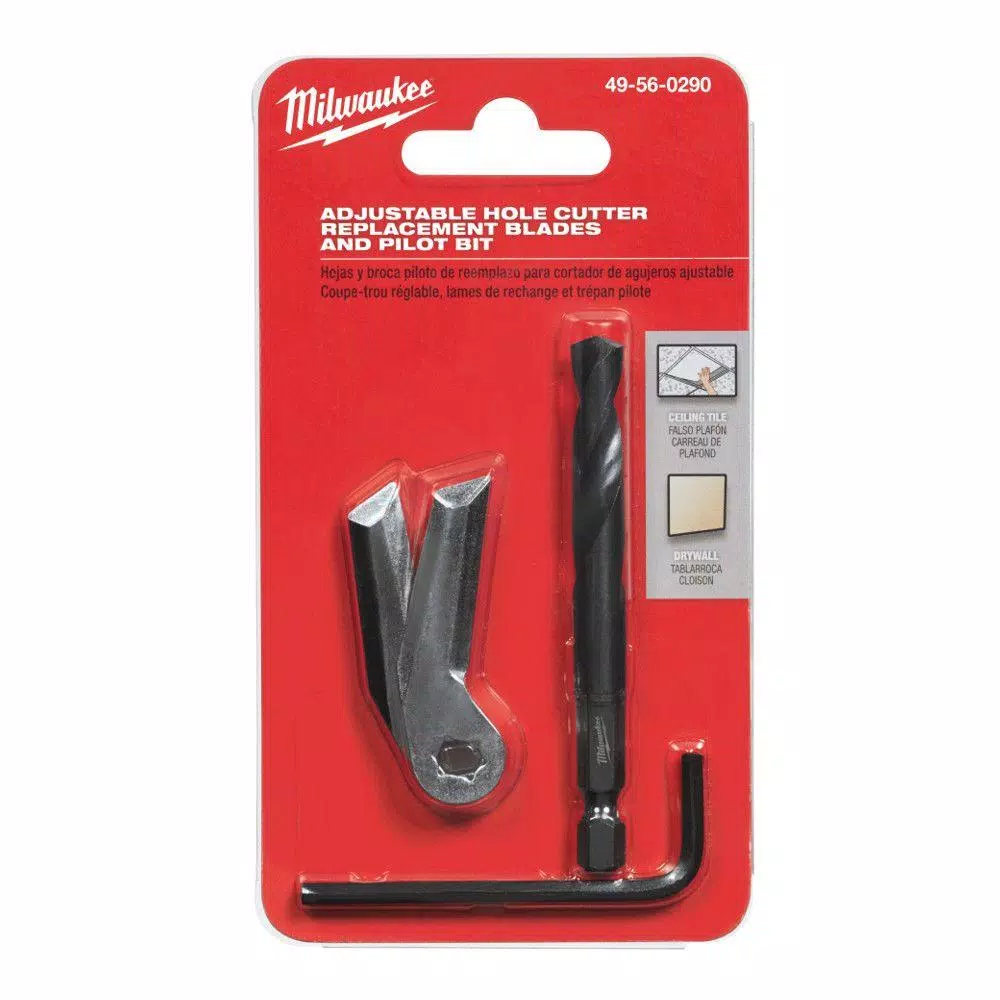 Milwaukee 1/4 in. Steel Short Auger Bit Replacement Parts for Adjustable Hole Cutter and#8211; XDC Depot - Mycitystee
