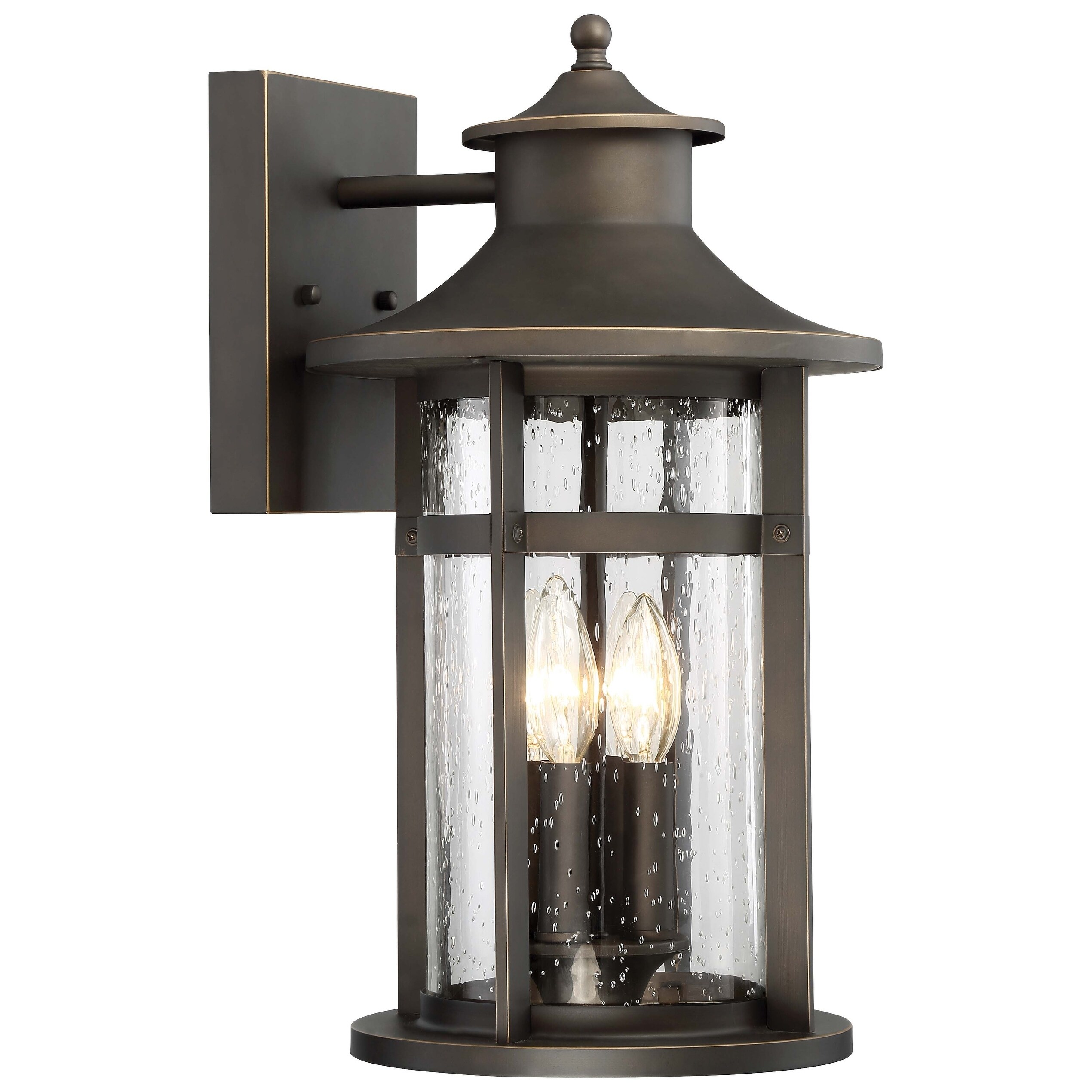 Highland Ridge Oil Rubbed Bronze W/ Gold High 4 Light Outdoor Wall Lamp By Minka Lavery Shopping - The Best Deals on Outdoor Wall Lanterns | 24211747 - Mycitystee