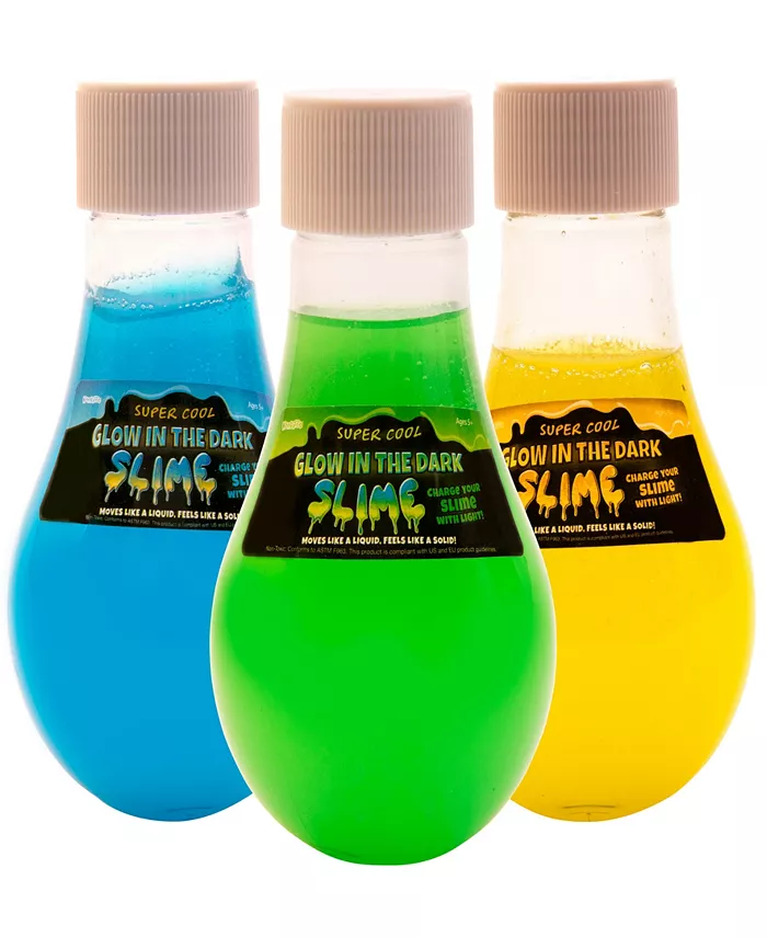 Super Cool Compounds Slime Glow In The Dark Pack Of 3 - Mycitystee