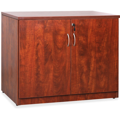 Lorell Essentials Series Cherry 2-door Storage Cabinet (69611) - Mycitystee