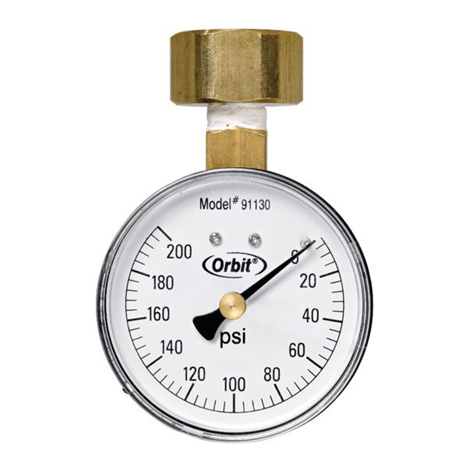 Orbit Pressure Gauge 3/4 in. 200 psi - Mycitystee