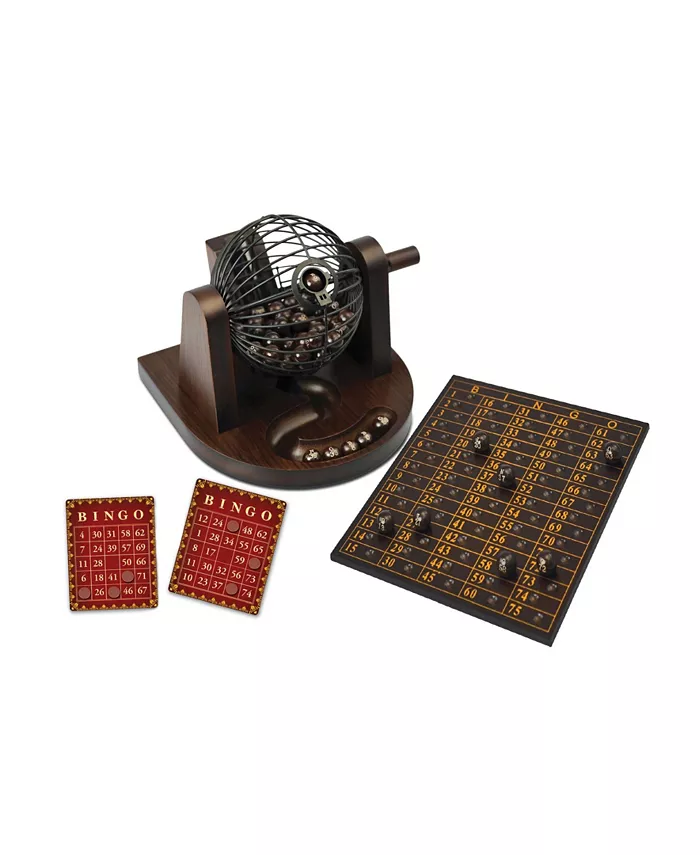 MasterPieces Puzzles Merchant Ambassador Craftsman Deluxe Wood Bingo Game Set - Mycitystee