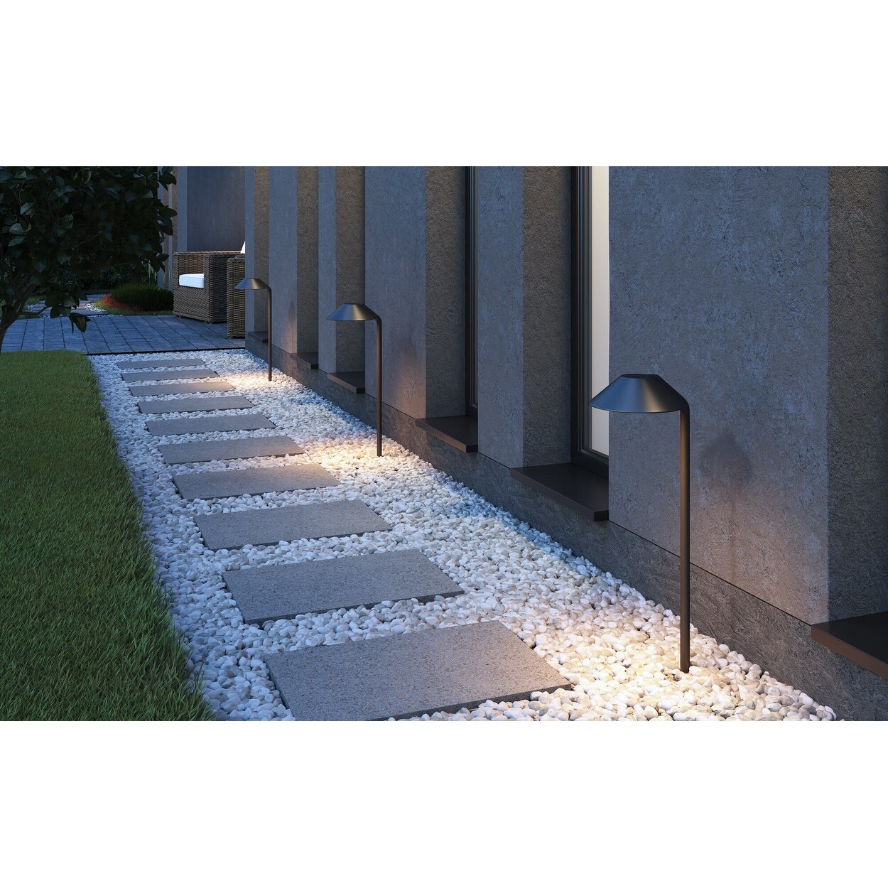 DALS Connect Pro Gaia Smart LED Conical Path Light - 24 Inch - Mycitystee