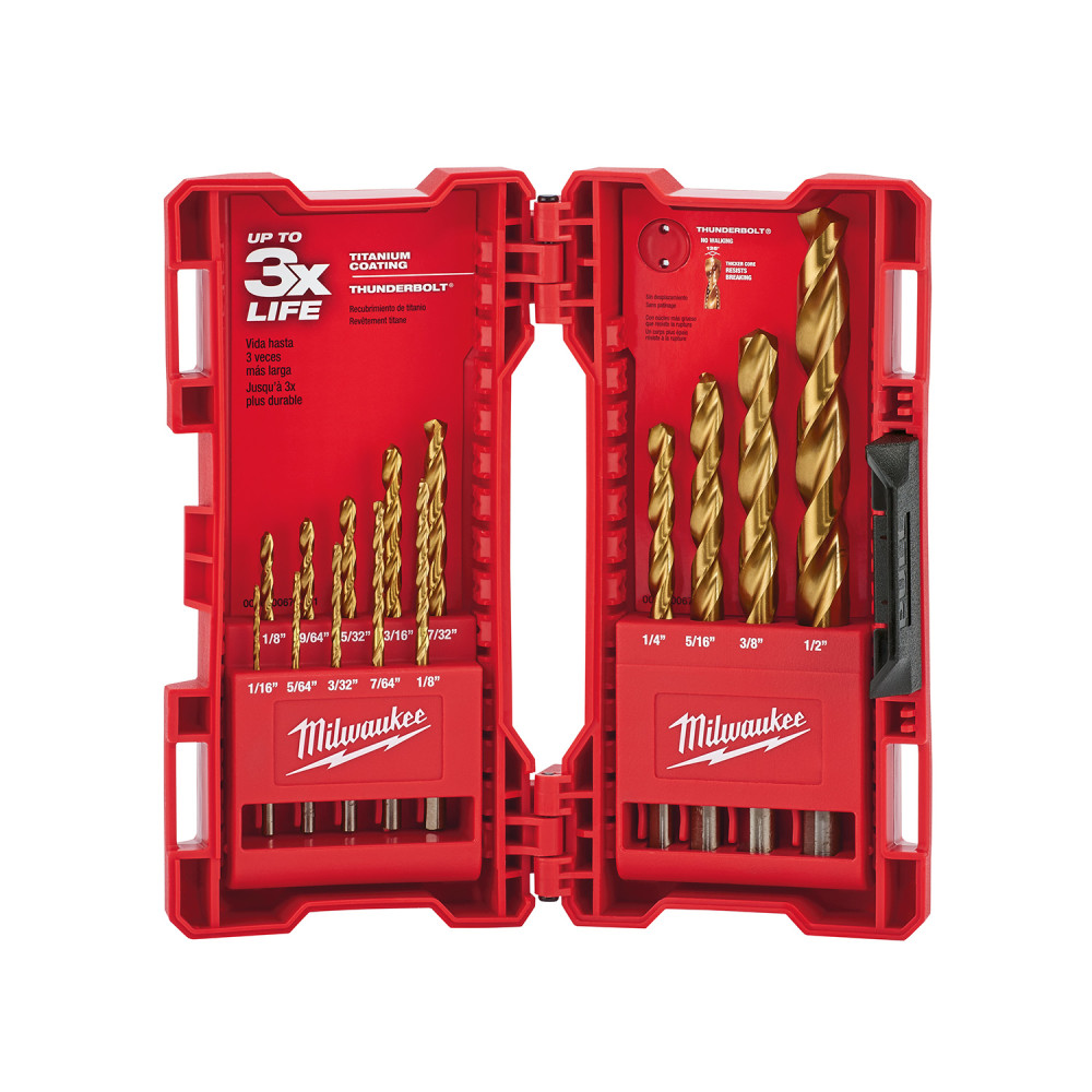 Milwaukee 14-Piece Thunderbolt Titanium Coated Drill Bits 48-89-0011 from Milwaukee - Mycitystee