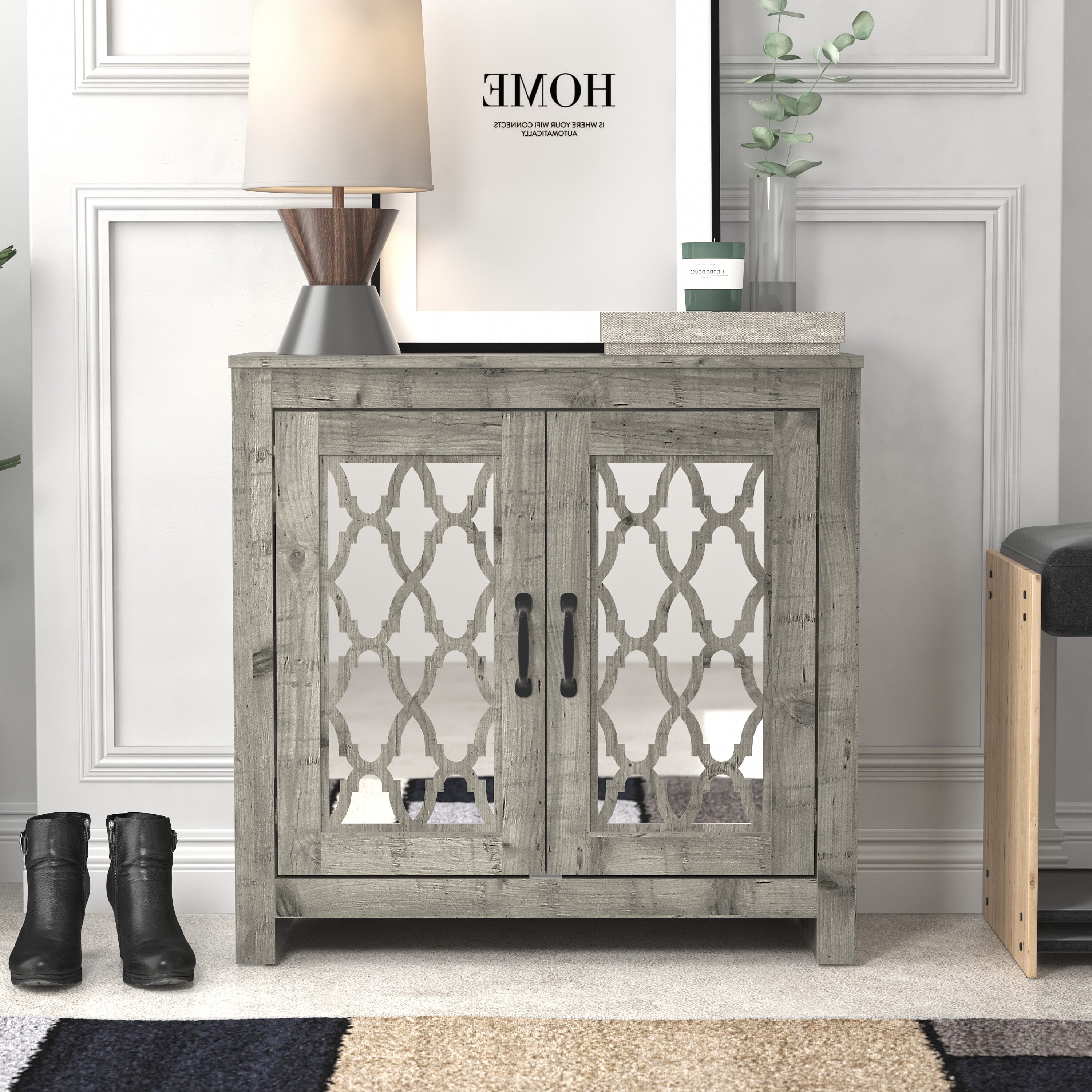 Heron 30.2 in. H X 30.9 in. W 12 Pairs 2 Doors Shoe Cabinet - - 37582421 - Mycitystee