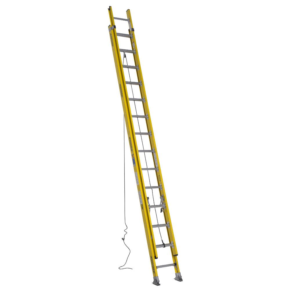 28 Ft. Type IAA Fiberglass Round Rung Extension Ladder - Mycitystee