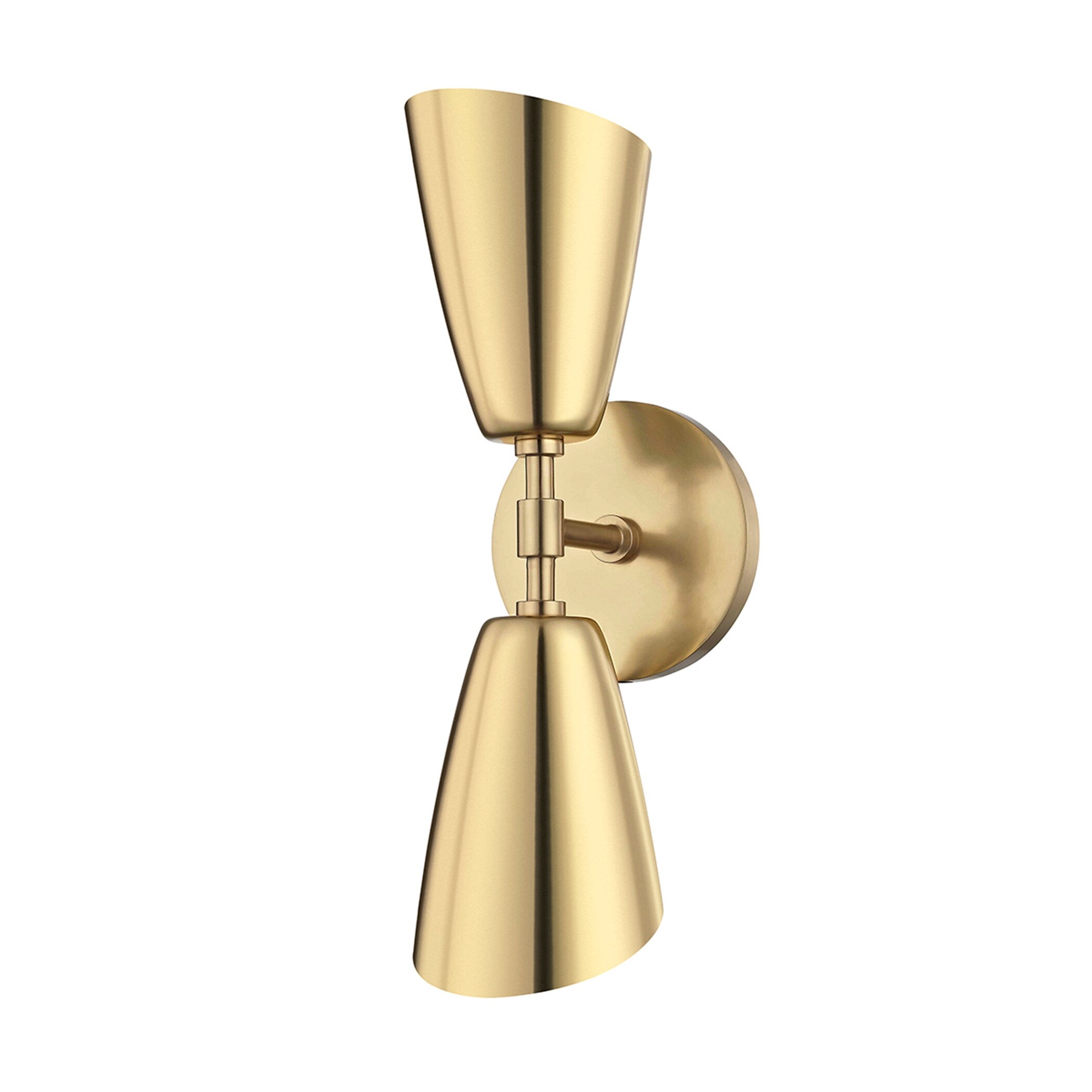 Mitzi by Hudson Valley Kai LED Aged Brass 15-inch Wall Sconce - Mycitystee