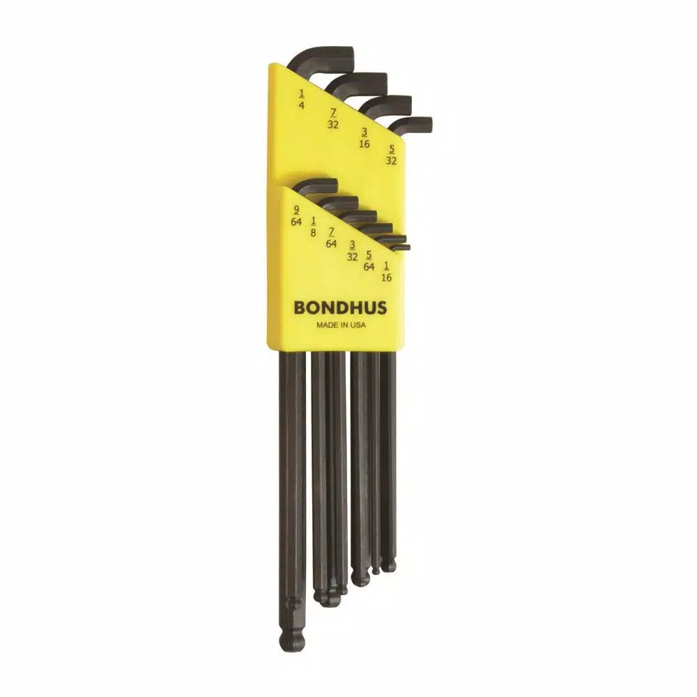 Bondhus Standard Ball End Long Arm Stubby L-Wrench Set with ProGuard Finish (10-Piece) and#8211; XDC Depot - Mycitystee