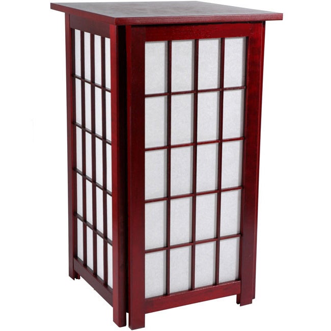 Handmade Tall Hokkaido End Table/ Shoji Lamp (China) - Mycitystee