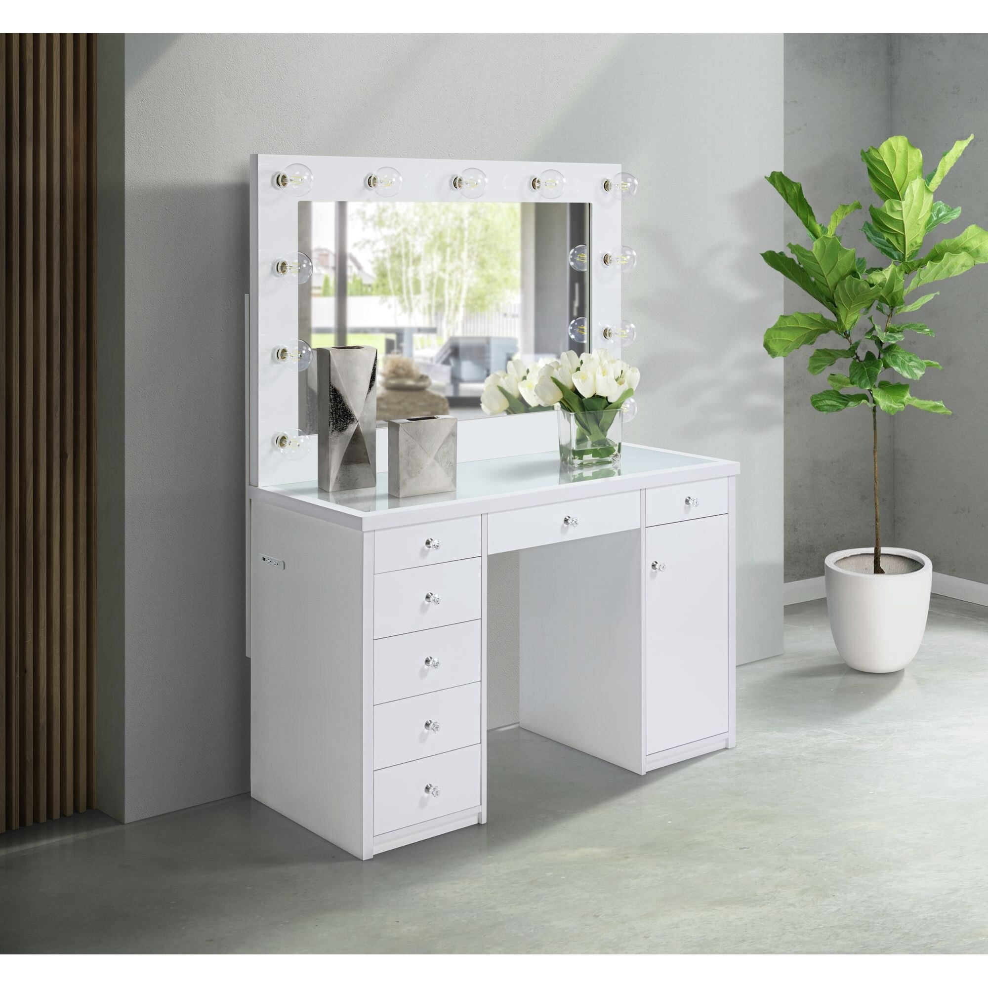 Picket House Furnishings Adeline 2Pc Vanity Set in White - - 32909682 - Mycitystee