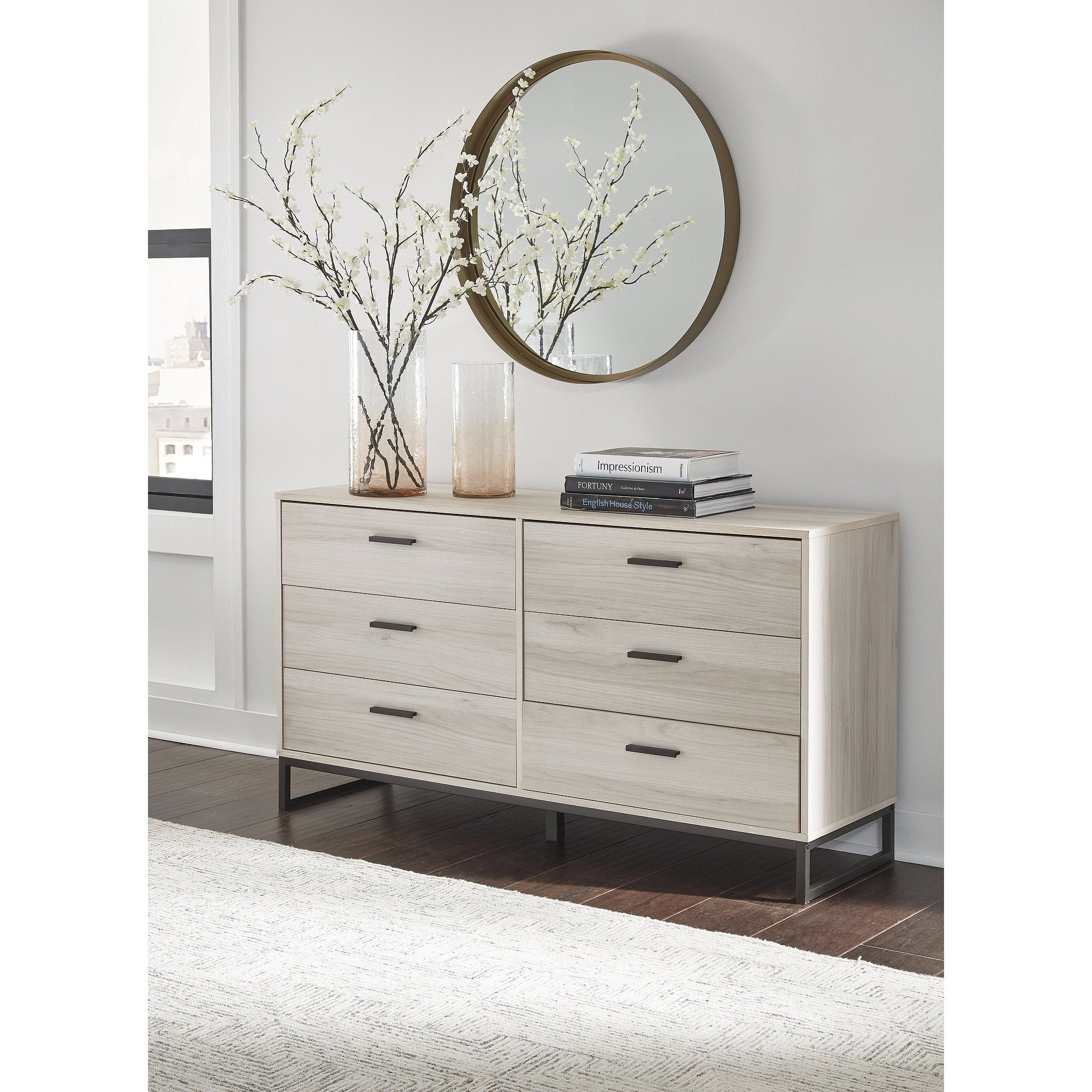 Ashley Furniture Socalle Light Natural 6 Drawer Dresser - - 36339230 - Mycitystee