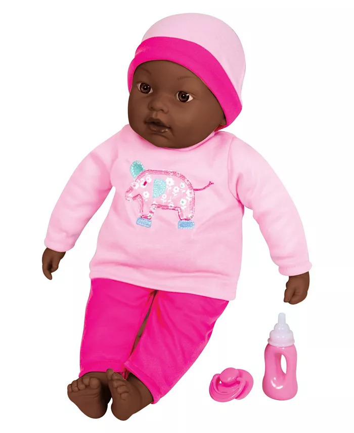 Lissi Dolls Baby Beatrice Interactive African American Baby Doll， Set of 3 - Mycitystee