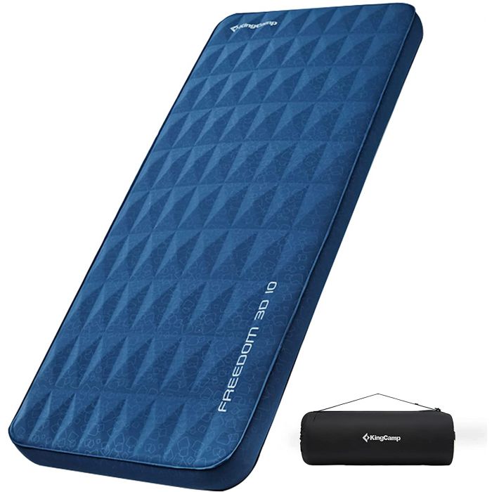 KingCamp Thick 3.94 Inch 30D Polyester 3D Self-Inflating Camping Pad Mattress Double/Single - Mycitystee