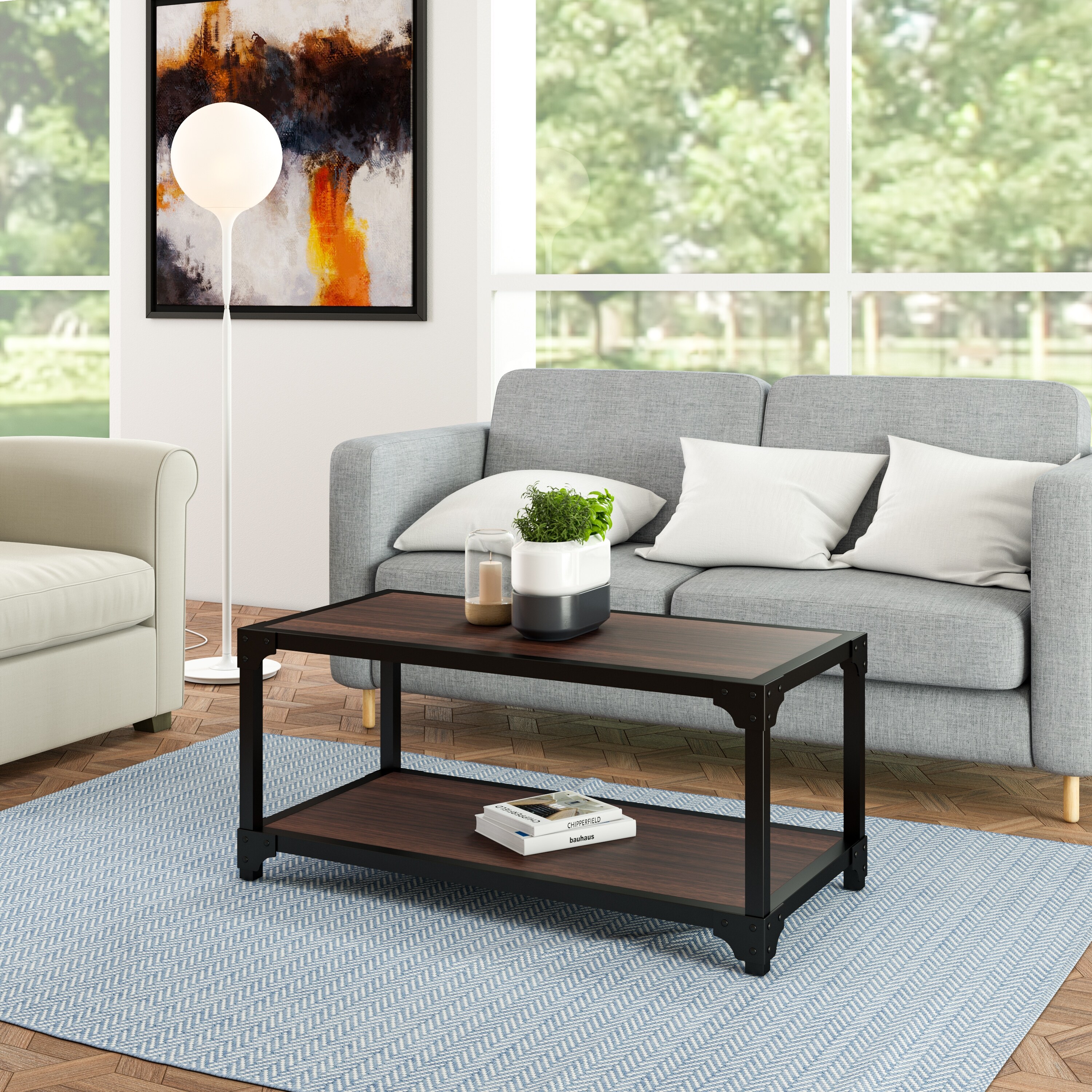 Davee Rectangle Coffee Table - 39.4*19.7*17.7 inches - Mycitystee