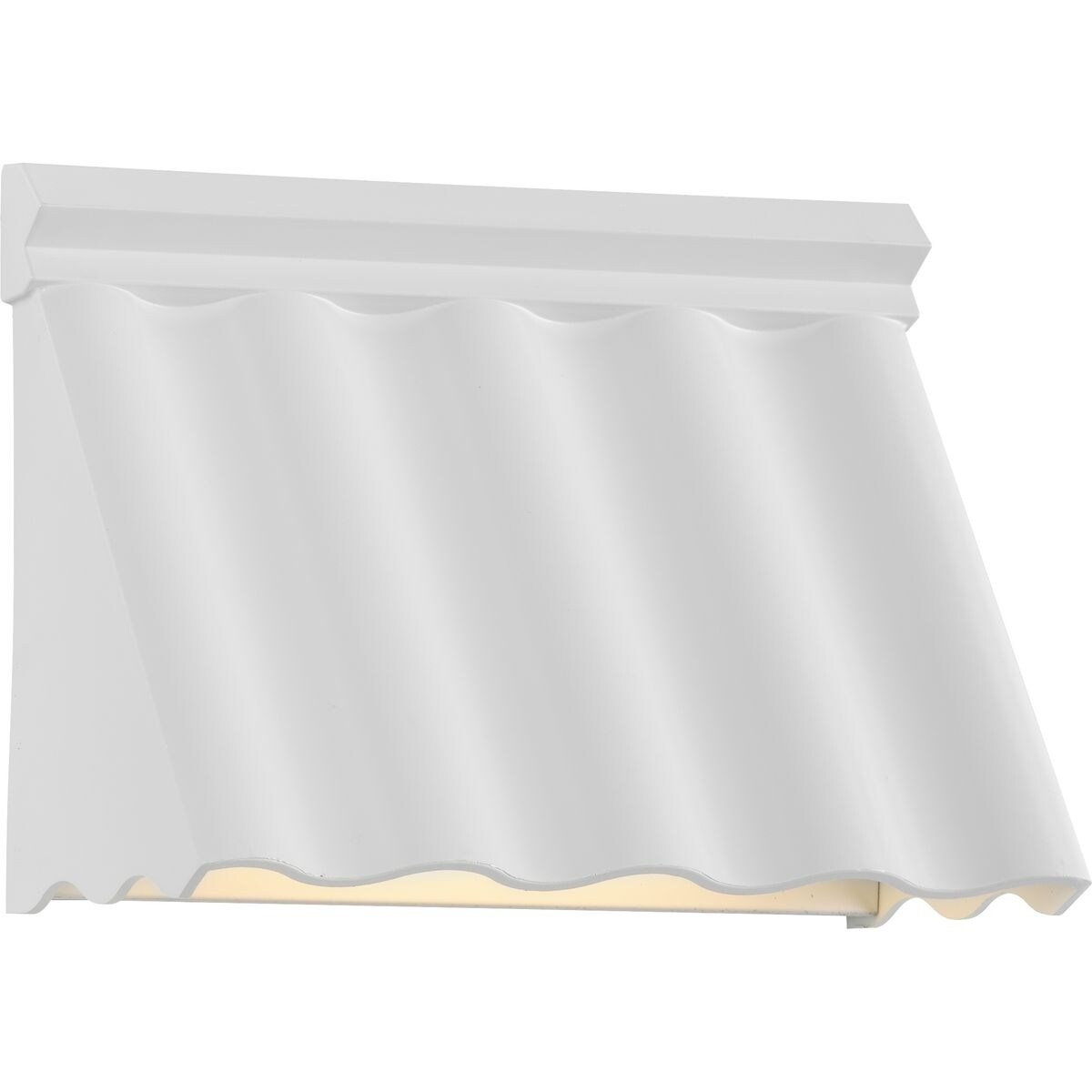 Jeffrey Alan Marks Point Dume Wakecrest LED Shelter White Outdoor Wall Lantern with DURASHIELD - 9 in x 3.875 in x 6.625 in - Mycitystee