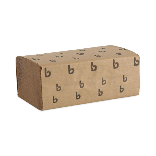 Boardwalk Singlefold Paper Towels， 1-Ply， 9 x 9.45， Natural， 250/Pack， 16 Packs/Carton (6210) - Mycitystee