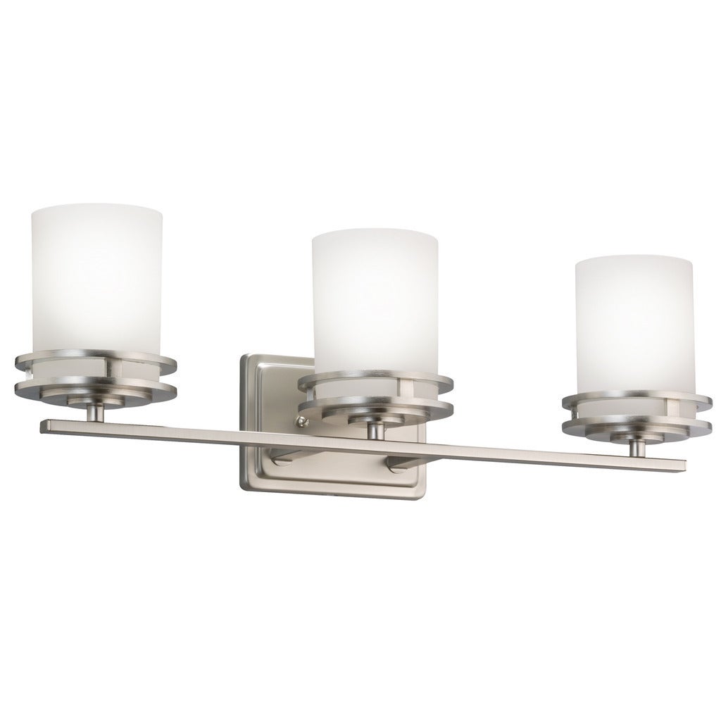 Kichler Lighting Hendrik Collection 3-light Brushed Nickel Bath/Vanity Light - Mycitystee