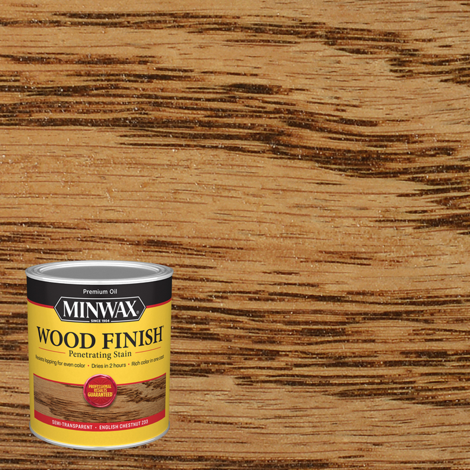 Minwax Wood Finish Semi-Transparent English Chestnut Oil-Based Penetrating Wood Stain 1 qt - Mycitystee