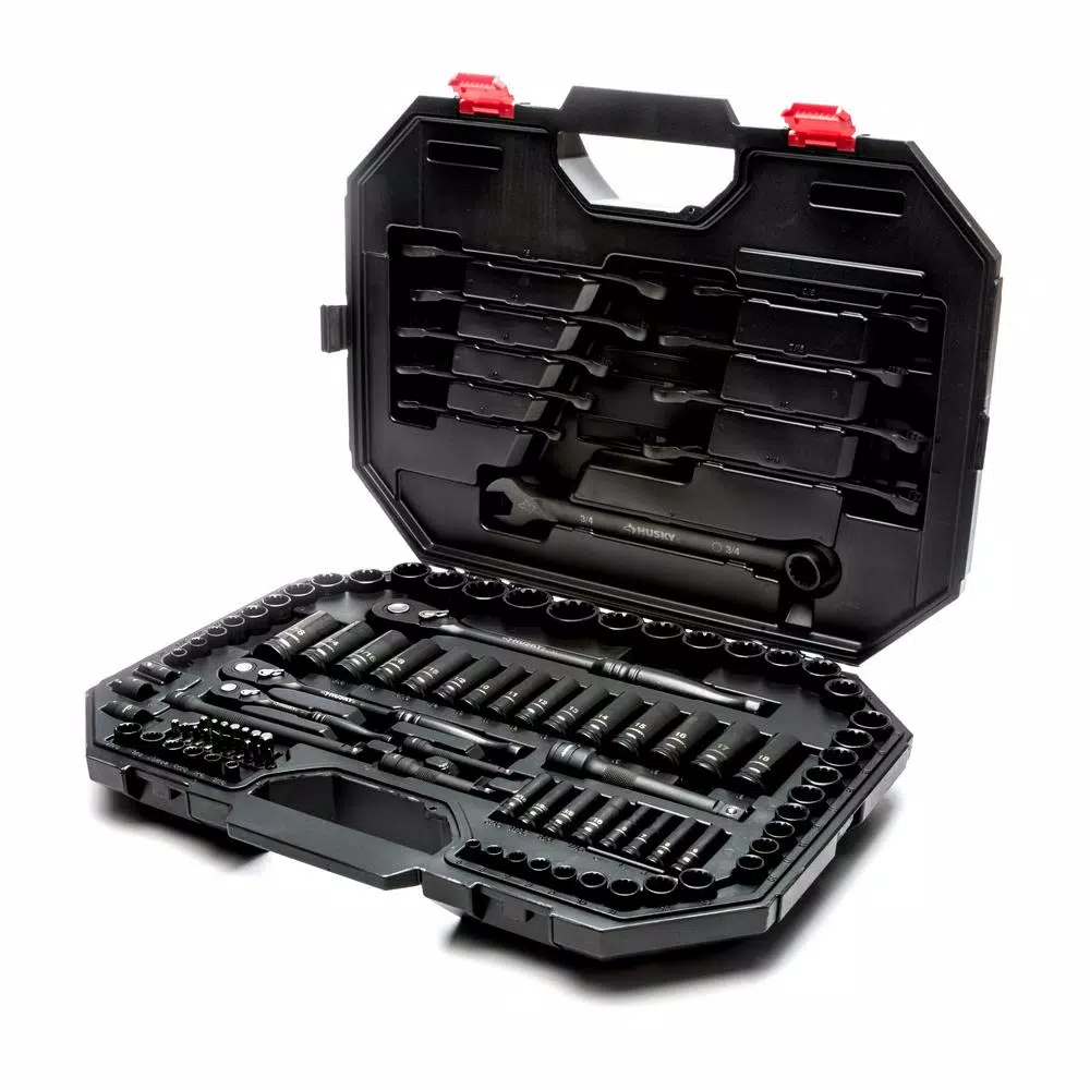 Husky 1/4 in.， 3/8 in. and 1/2 in. SAE Drive 100-Position Universal and Metric Mechanics Tool Set (105-Piece) and#8211; XDC Depot - Mycitystee