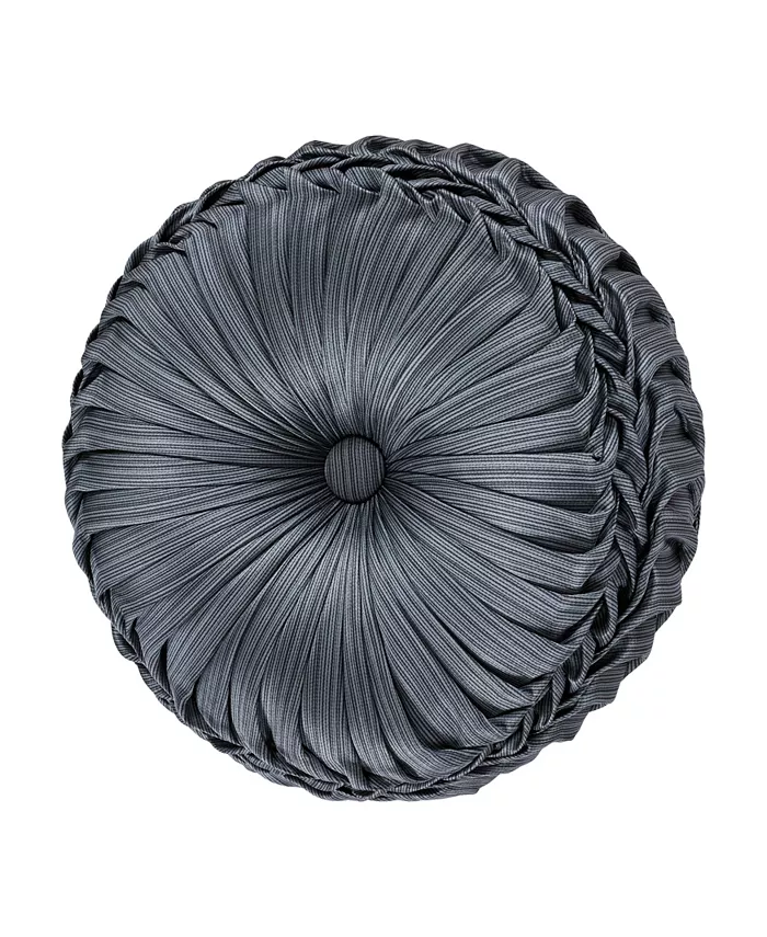 Five Queens Court Leah Tufted Round Decorative Pillow， 15