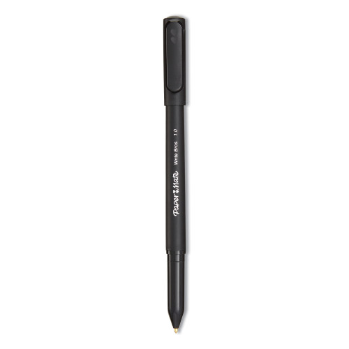 Paper Mate Write Bros. Stick Ballpoint Pen， Medium 1mm， Black Ink/Barrel， Dozen (3331131C) - Mycitystee
