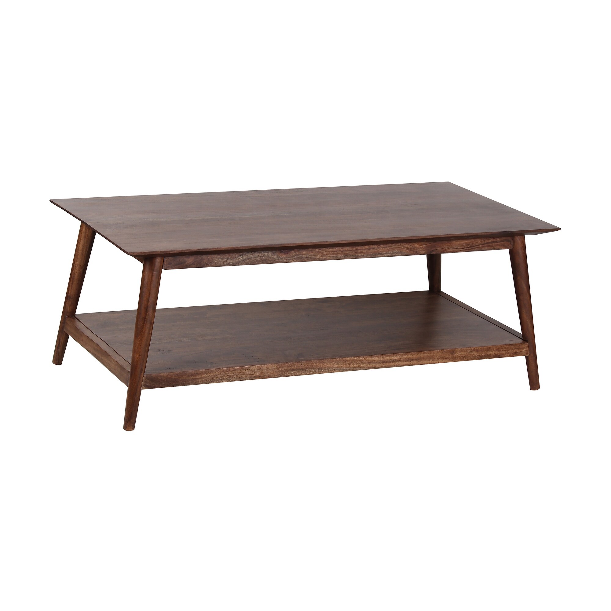 Porter Designs Portola Transitional Solid Acacia Wood Coffee Table， Brown - Mycitystee
