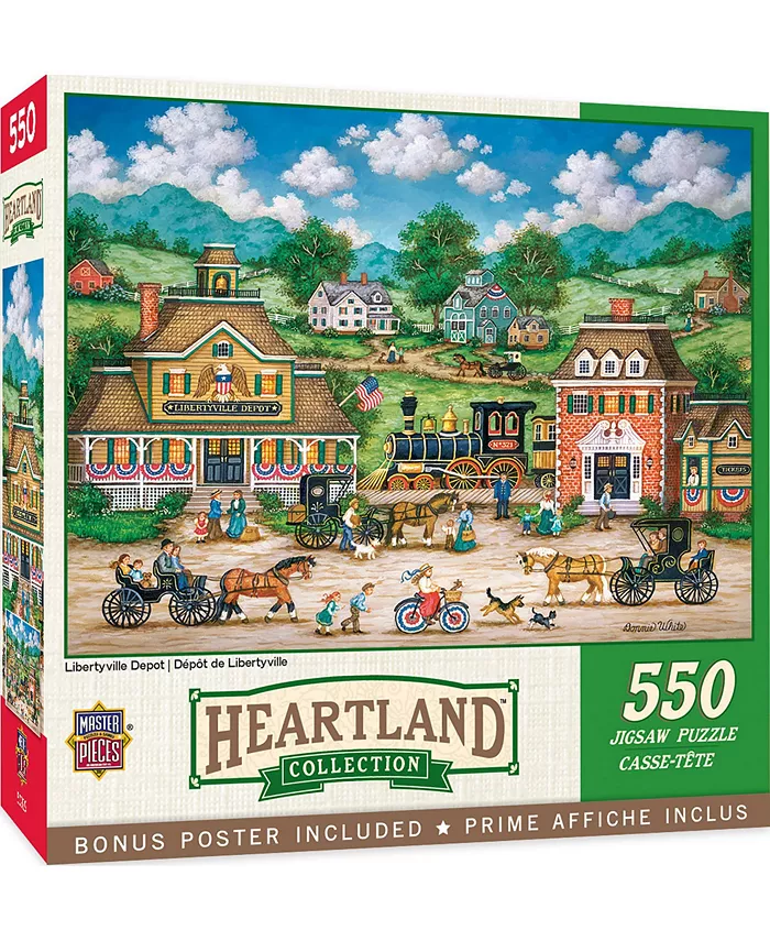 MasterPieces Puzzles MasterPieces 550 Piece Jigsaw Puzzle - Libertyville Depot - Mycitystee