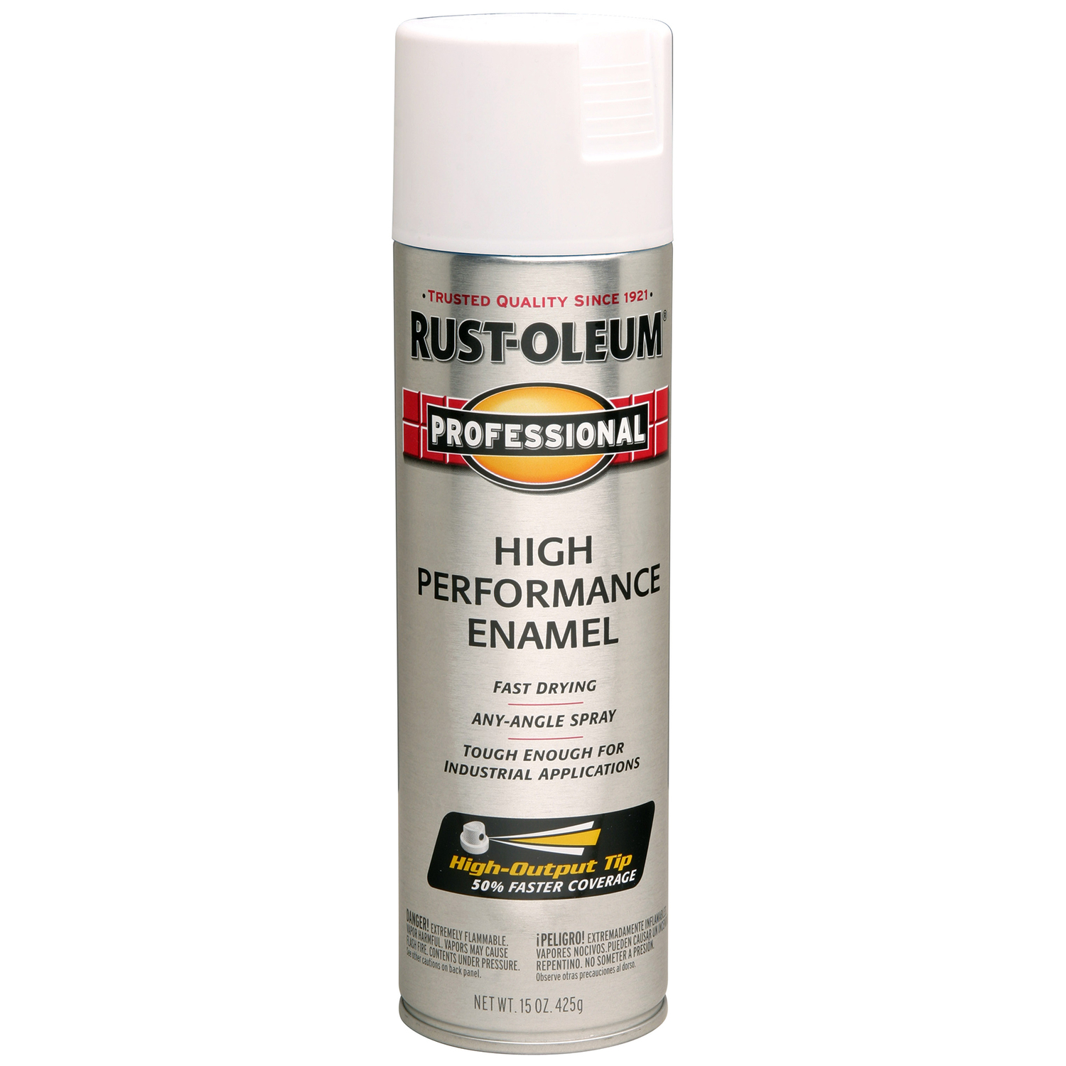 Rust-Oleum Professional Semi-Gloss White High Performance Enamel Spray 15 oz - Mycitystee