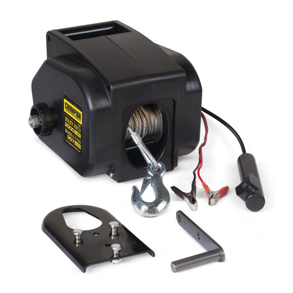 Champion 2000-Lb Marine/Trailer Utility Winch Kit - Mycitystee