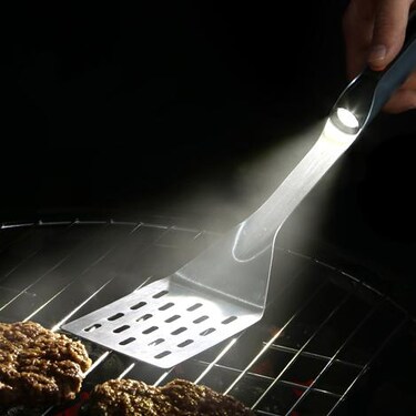 18-Inch Stainless Steel BBQ Spatula With LED Light - Mycitystee