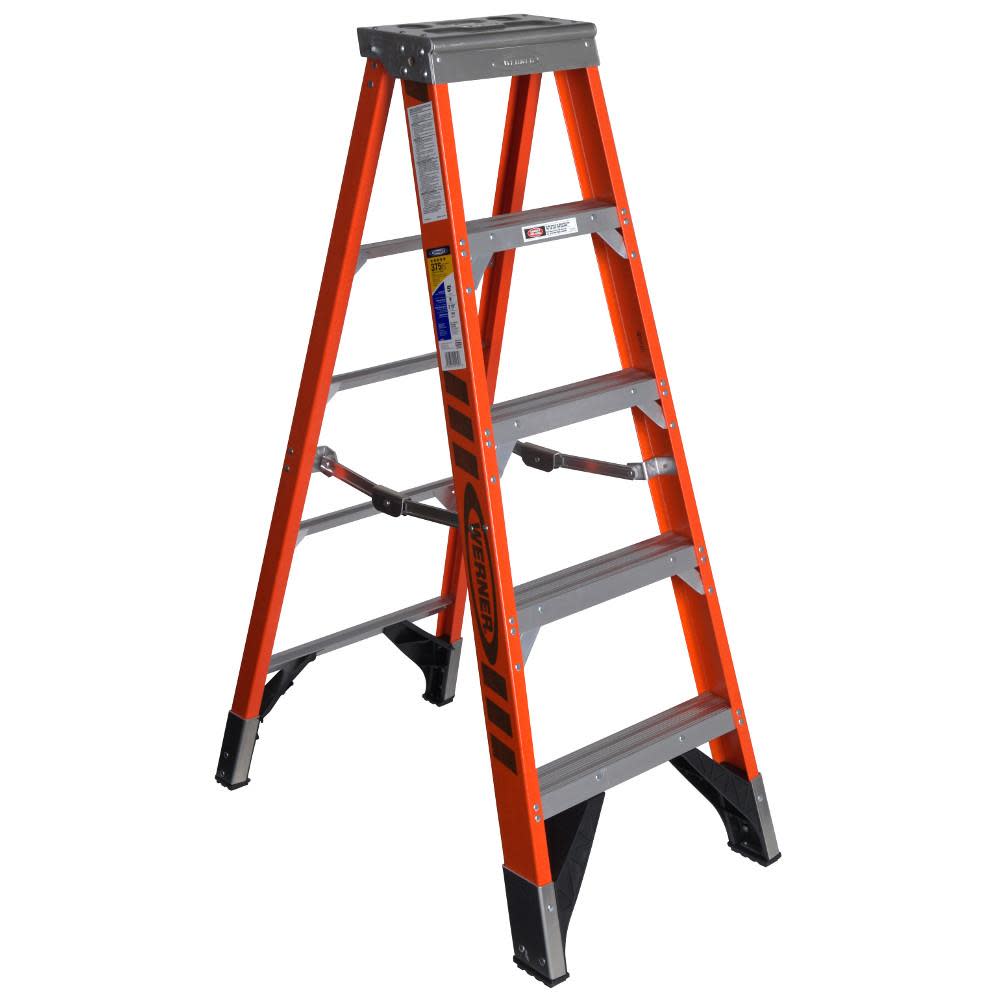 5ft Type IAA Fiberglass Step Ladder 7404 - Mycitystee