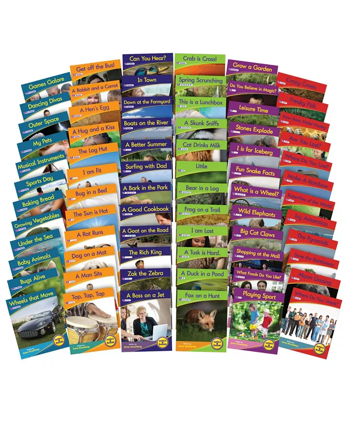 Junior Learning Letters and Sound Non-Fiction Educational Learning Boxed Set 1， 72 Pieces - Mycitystee