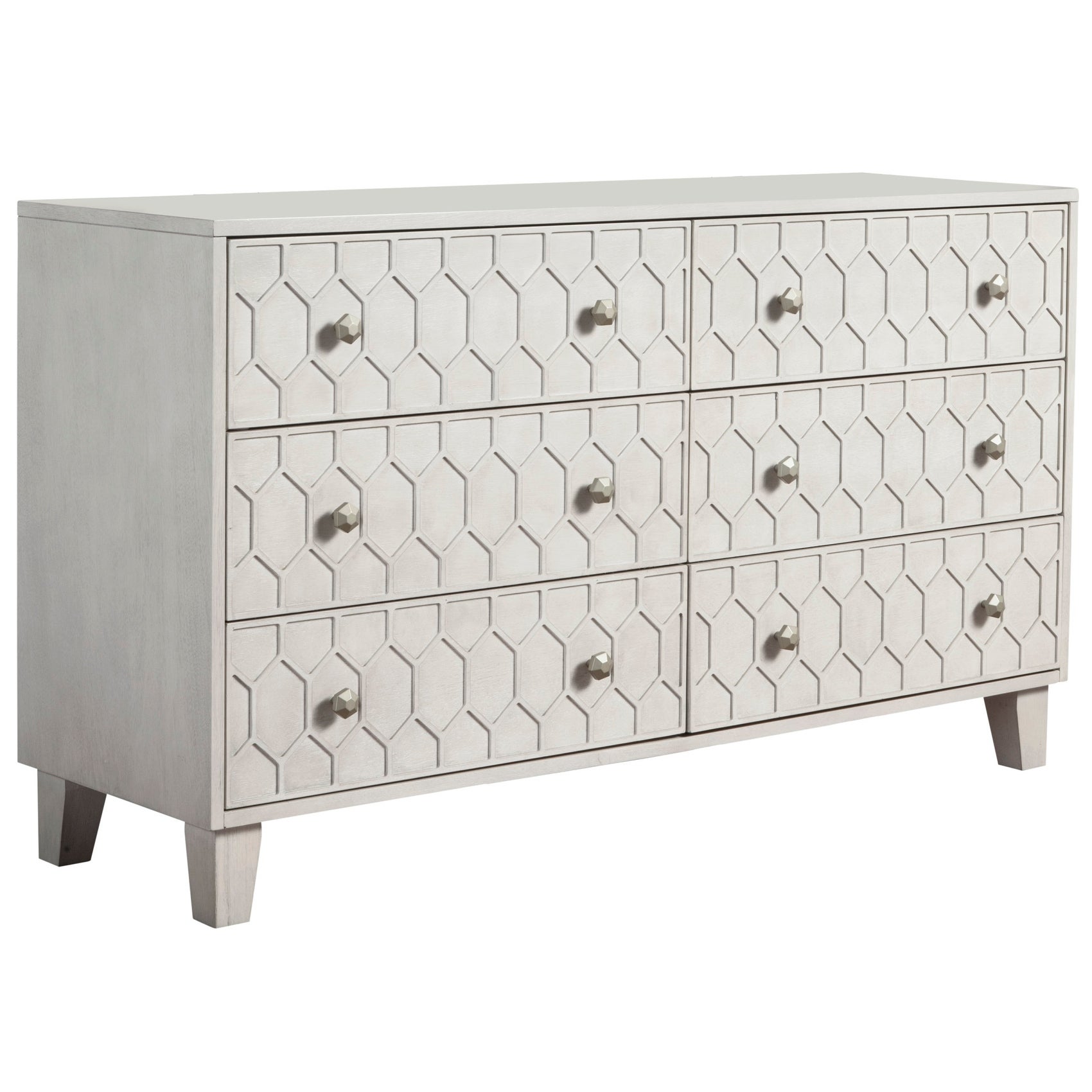 Origins by Alpine Denver Light Grey Six Drawer Wood Dresser - - 32256278 - Mycitystee
