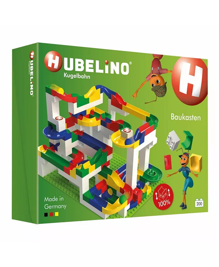 Hubelino Marble Run - 200-Piece Big Building Box - The Original! - Mycitystee
